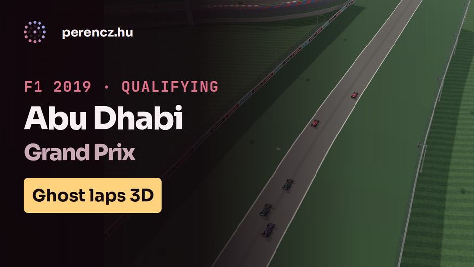 2019 Abu Dhabi Grand Prix | Qualifying Ghost Laps in 3D (Top 5, real time)